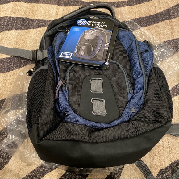 Backpack NWT HP Black and Blue Laptop